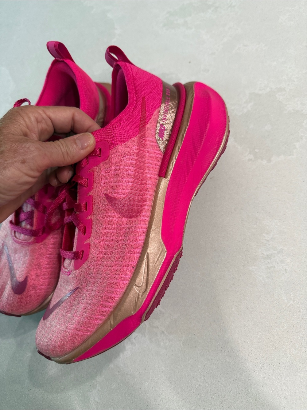 Nike zoom x Women's Pink Mesh Athletic Sneakers - Picture 2 of 7